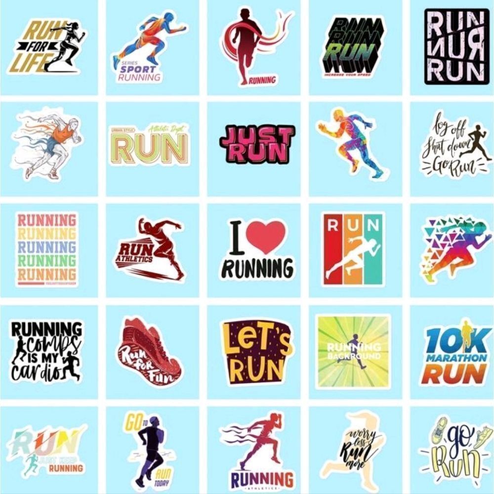 Running Assorted Runner Stickers - Picture 3 of 4